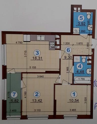 2-rooms apartment apartment by the address st. Evropeyskogo Soyuza prospprosp Pravdy (area 66,1 m²) - Atlanta.ua - photo 42