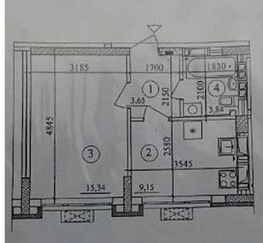 1-комнатная квартира по адресу ул. Набережно-Рыбальская (площадь 32 м²) - Atlanta.ua - фото 28