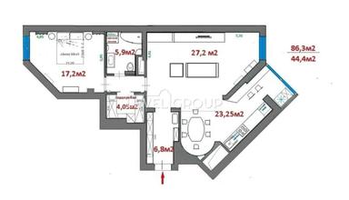 2-комнатная квартира по адресу ул. Западынская (площадь 86,3 м²) - Atlanta.ua - фото 30