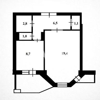 1-комнатная квартира по адресу (площадь 43,4 м²) - Atlanta.ua - фото 23