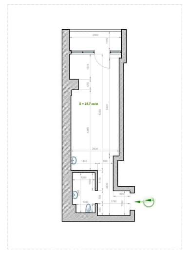 2-комнатная квартира по адресу Фонтанская дор. (площадь 54 м²) - Atlanta.ua - imageAlt 25