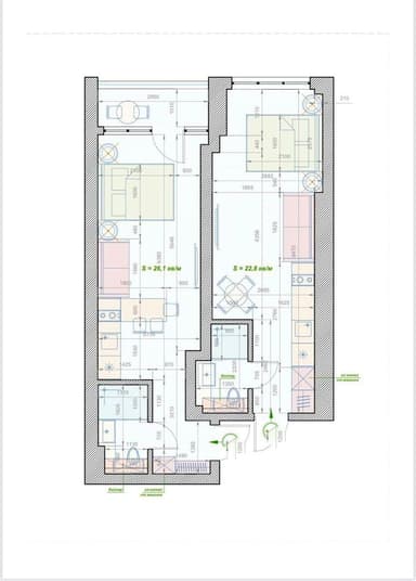 2-комнатная квартира по адресу Фонтанская дор. (площадь 54 м²) - Atlanta.ua - imageAlt 26