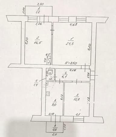 3-комнатная квартира по адресу Вознесенский пер. (площадь 72 м²) - Atlanta.ua - imageAlt 24