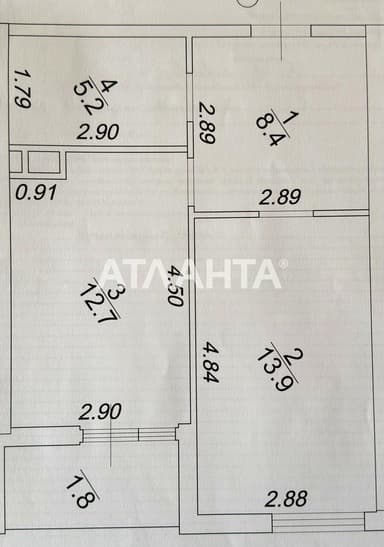 2-комнатная квартира по адресу ул. Краснова (площадь 42 м²) - Atlanta.ua - imageAlt 40