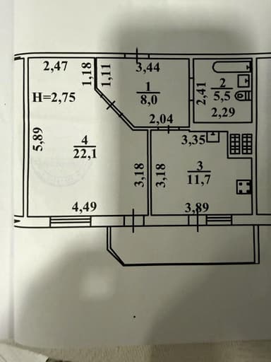 1-кімнатна квартира за адресою вул. Вільямса ак. (площа 52 м²) - Atlanta.ua - imageAlt 30