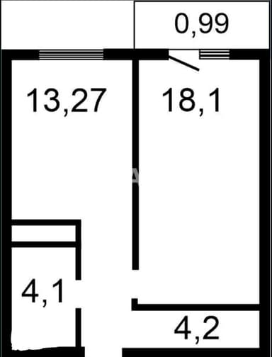 2-rooms apartment apartment by the address (area 44,4 m²) - Atlanta.ua - фото 14