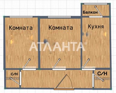 2-комнатная квартира по адресу Катаева пер. (площадь 48 м²) - Atlanta.ua - imageAlt 20