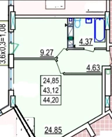 2-комнатная квартира по адресу Люстдорфская дор. (площадь 44,2 м²) - Atlanta.ua - imageAlt 18