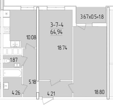 2-кімнатна квартира за адресою вул. Швигіна ген. (площа 63 м²) - Atlanta.ua - фото 48