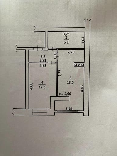 1-кімнатна квартира за адресою вул. Сахарова (площа 38 м²) - Atlanta.ua - фото 16