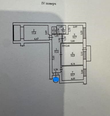 3-кімнатна квартира за адресою Небесної сотні пр. (площа 68 м²) - Atlanta.ua - фото 38