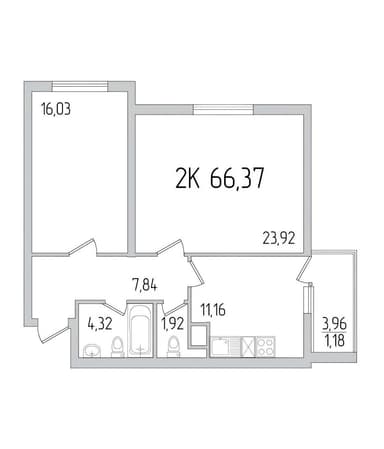 2-кімнатна квартира за адресою (площа 66,4 м²) - Atlanta.ua - imageAlt 6