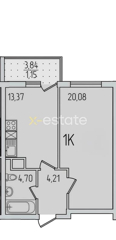 1-кімнатна квартира за адресою вул. Заболотного ак. (площа 44 м²) - Atlanta.ua - фото 6