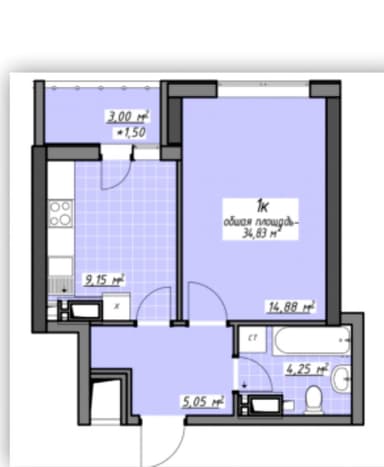 2-rooms apartment apartment by the address (area 35 m²) - Atlanta.ua - photo 34