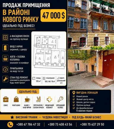 Комерційна нерухомість за адресою вул. Новосельського (площа 105 м²) - Atlanta.ua - фото 10