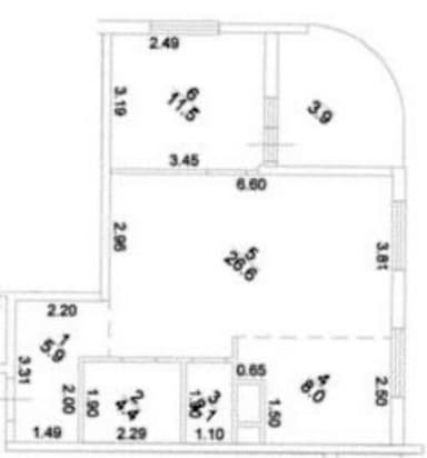 3-кімнатна квартира за адресою вул. Краснова (площа 65 м²) - Atlanta.ua - фото 28