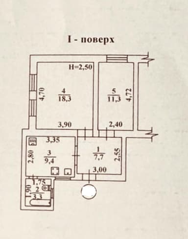 2-комнатная квартира по адресу ул. Заводская 4-я (площадь 50 м²) - Atlanta.ua - imageAlt 14