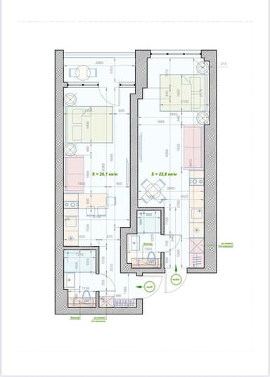 2-комнатная квартира по адресу Фонтанская дор. (площадь 54 м²) - Atlanta.ua - imageAlt 36