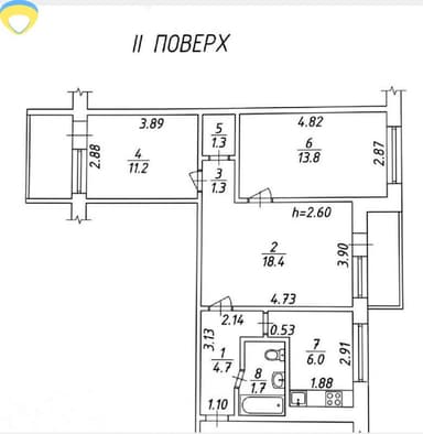 3-комнатная квартира по адресу ул. Курская (площадь 62 м²) - Atlanta.ua - фото 22