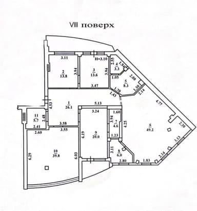 Многокомнатная квартира по адресу Мукачевский пер. (площадь 195 м²) - Atlanta.ua - imageAlt 23