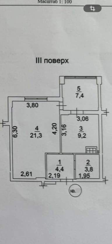 1-кімнатна квартира за адресою (площа 49 м²) - Atlanta.ua - фото 48