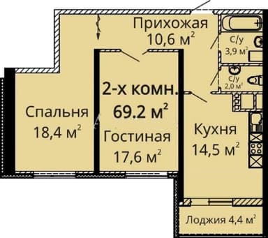 2-кімнатна квартира за адресою Середньофонтанський пров. (площа 71 м²) - Atlanta.ua - фото 22