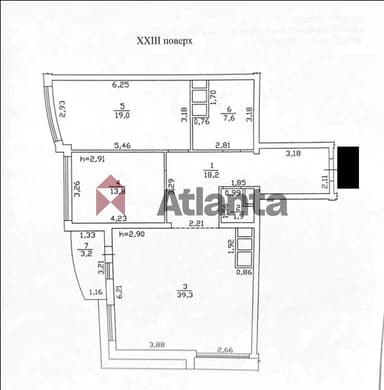 1-комнатная квартира по адресу ул. Платановая (площадь 39 м²) - Atlanta.ua - imageAlt 32