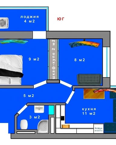2-кімнатна квартира за адресою вул. Спортивна (площа 42 м²) - Atlanta.ua - фото 18