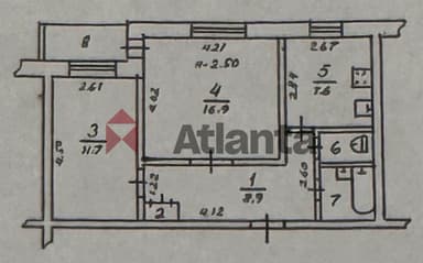 2-комнатная квартира по адресу Днепропетр. Дор. (площадь 52 м²) - Atlanta.ua - imageAlt 22