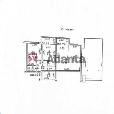 3-комнатная квартира по адресу ул. Спортивная (площадь 113,5 м²) - Atlanta.ua - фото 28