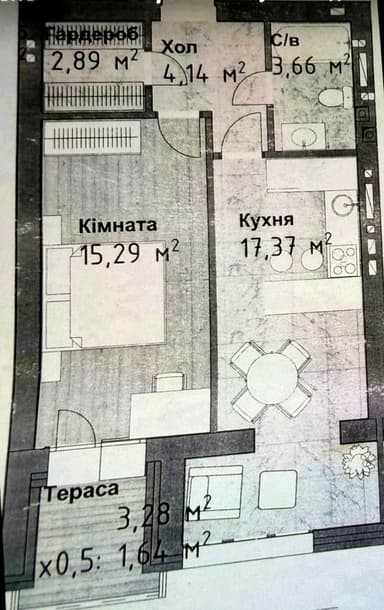 1-комнатная квартира по адресу ул. Сахарова (площадь 43 м²) - Atlanta.ua - imageAlt 20