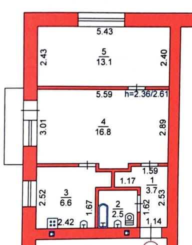 2-комнатная квартира по адресу Мира пр. (площадь 42000 м²) - Atlanta.ua - фото 34