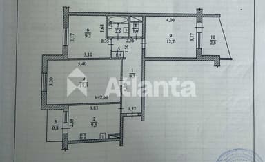 3-кімнатна квартира за адресою вул. Чикаленко Євгенія (площа 65,6 м²) - Atlanta.ua - фото 25