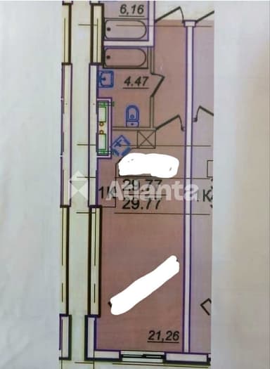 1-комнатная квартира по адресу ул. 10 апреля (площадь 29,7 м²) - Atlanta.ua - imageAlt 14