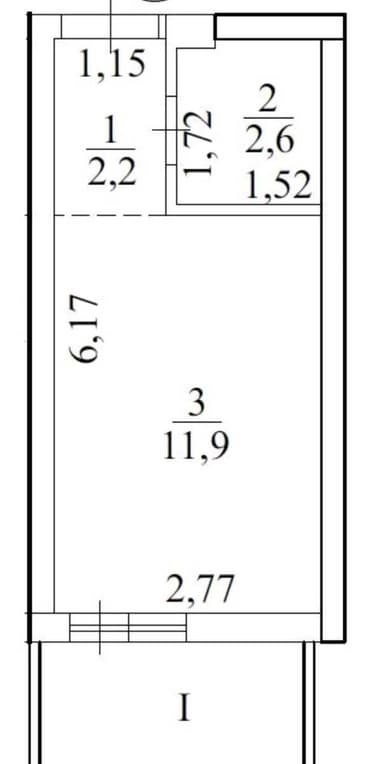 1-комнатная квартира по адресу ул. Ковалевского (площадь 21 м²) - Atlanta.ua - imageAlt 12