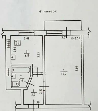 1-комнатная квартира по адресу ул. Радостная (площадь 31 м²) - Atlanta.ua - imageAlt 23