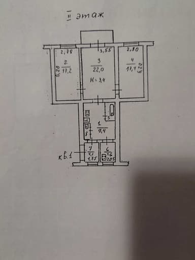 3-комнатная квартира по адресу (площадь 80,2 м²) - Atlanta.ua - imageAlt 8