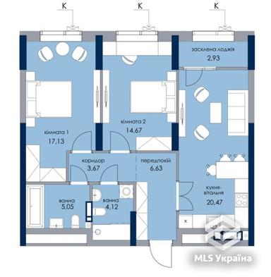 1-room apartment apartment by the address st. Knyazya Romana Mstislavicha Zhmachenka generala (area 95 m²) - Atlanta.ua - photo 10