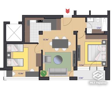 1-room apartment apartment by the address (area 67 m²) - Atlanta.ua - photo 15