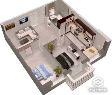 1-кімнатна квартира за адресою вул. Китобійна (площа 50 м²) - Atlanta.ua - фото 12