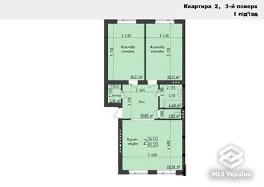 1-комнатная квартира по адресу (площадь 81 м²) - Atlanta.ua - фото 12