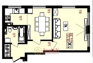 1-кімнатна квартира за адресою вул. Марсельська (площа 44 м²) - Atlanta.ua - фото 32