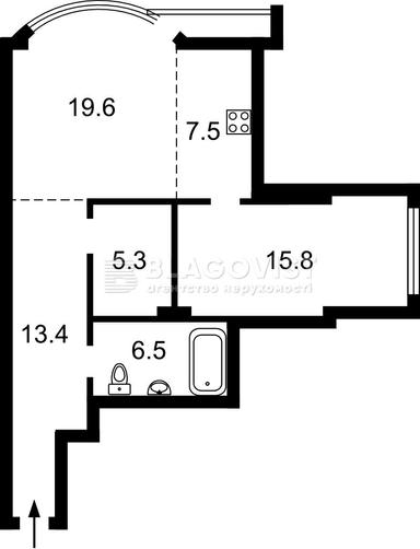 2-кімнатна квартира за адресою Новопечерський пров. (площа 70 м²) - Atlanta.ua - фото 48