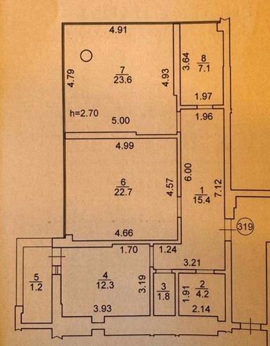 3-кімнатна квартира за адресою вул. Стрийська (площа 88 м²) - Atlanta.ua - фото 14