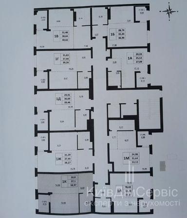 1-room apartment apartment by the address st. Anatoliya Lutsenka (area 39 m²) - Atlanta.ua - photo 24