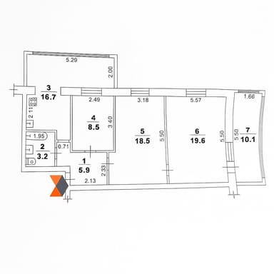 3-кімнатна квартира за адресою вул. Філатова ак. (площа 82,5 м²) - Atlanta.ua - imageAlt 22