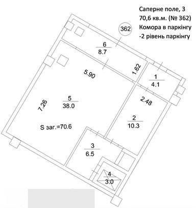 Комерційна нерухомість за адресою вул. Саперне поле (площа 70,6 м²) - Atlanta.ua - фото 4