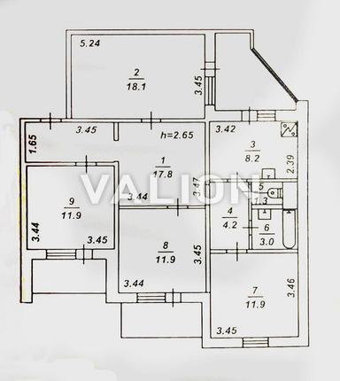 Многокомнатная квартира по адресу Григоренко пр. (площадь 95 м²) - Atlanta.ua - фото 20