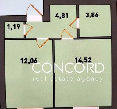 1-комнатная квартира по адресу ул. Институтская (площадь 36,5 м²) - Atlanta.ua - фото 44