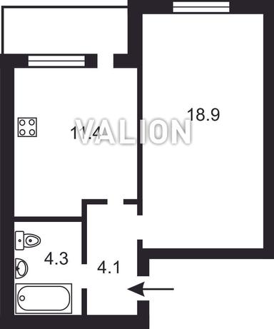 1-кімнатна квартира за адресою (площа 42,3 м²) - Atlanta.ua - фото 18